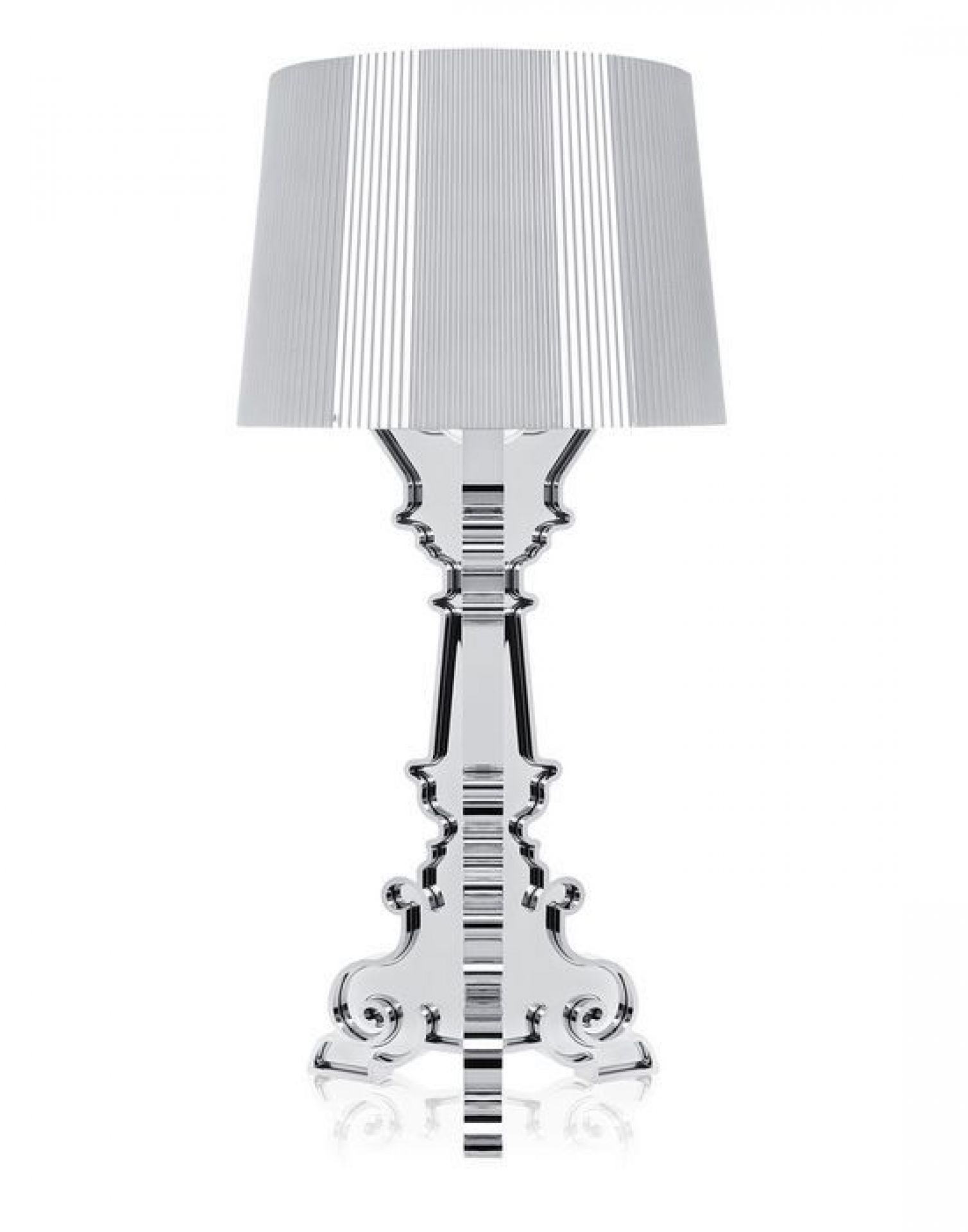 Bourgie Tischleuchte silber Kartell